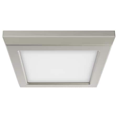 Nuvo Blink Pro 9W 5 in. LED Fixture - CCT Selectable - Square Shape - Brushed Nickel Finish - 120V 62/1707